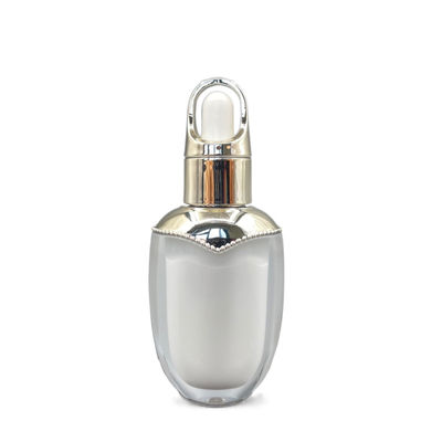 Wadah Minyak Esensial 10ml Botol Penetes Akrilik Bentuk Oval Dinding Ganda