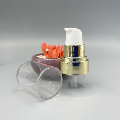BB Cream Pump Dispenser SS316 Musim Semi Luar 24/410 0.5ml Dosis Tutup Bening