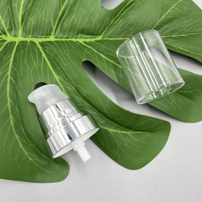 Liquid Foundation Cream Pump Dispenser 304H Spring 0.3ml Dosis 24/410 Penutupan Perak