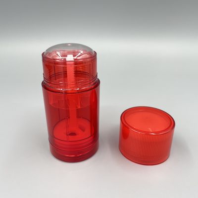 Red 75g Custom Deodorant Stick Container Round AS Dengan Pencetakan