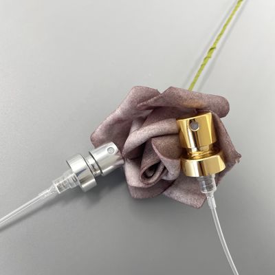 Penggantian Nozzle Sprayer Pompa Parfum Emas 15 400 Aluminium 0,09ML Dengan ferrule