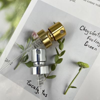 Penggantian Nozzle Sprayer Pompa Parfum Emas 15 400 Aluminium 0,09ML Dengan ferrule