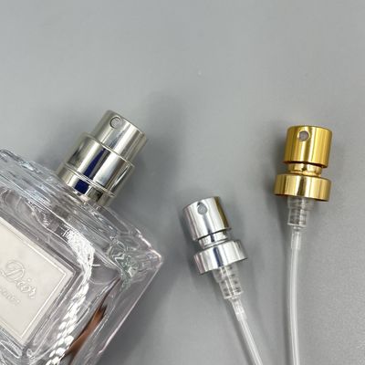 Penggantian Nozzle Sprayer Pompa Parfum Emas 15 400 Aluminium 0,09ML Dengan ferrule