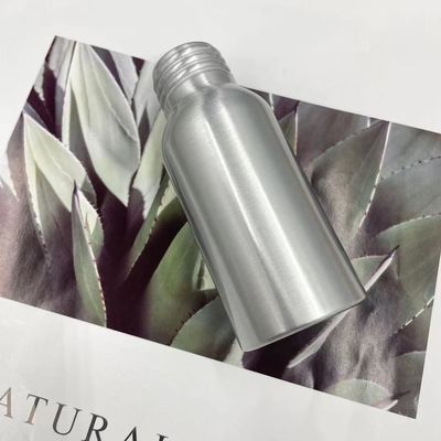 Cegah kebocoran Botol Aluminium Perak 50ml 35 * 85mm Leher 24mm Warna Disesuaikan