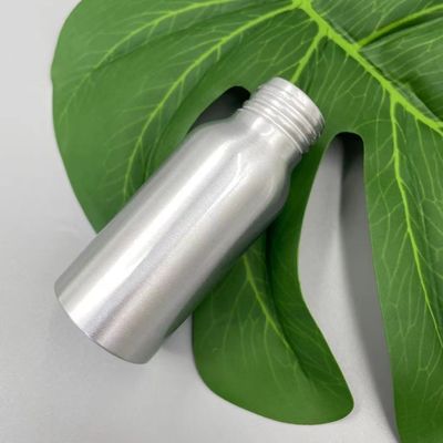 Cegah kebocoran Botol Aluminium Perak 50ml 35 * 85mm Leher 24mm Warna Disesuaikan