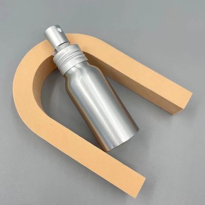 Cegah kebocoran Botol Aluminium Perak 50ml 35 * 85mm Leher 24mm Warna Disesuaikan