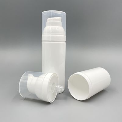 PP 75ml 50ml Botol Pompa Pengap Putih Lotion Tanpa Polusi Dengan Snap
