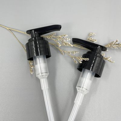 PE 24mm Dispenser Pump 28mm Black Lotion Penutupan Halus Untuk Pembersih Tangan