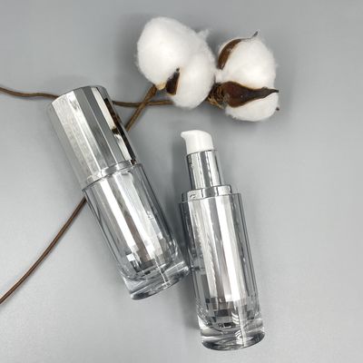 Botol Pompa Kosmetik High End Kemasan Perawatan Kulit 30ml Metallized