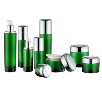 Botol Pompa Kosmetik Bulat Wadah Kosong Mewah 50ml 120ml Akrilik