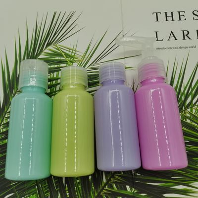 Travel Set Series Perawatan Kulit 75ml Botol Pompa Hewan Peliharaan Merah Muda Ungu Hijau Muda Biru Muda