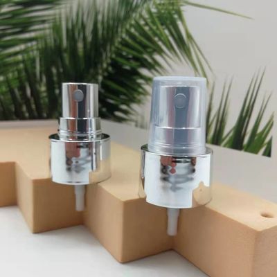 Shiny Silver Plating Closure Fine Mist Sprayer Pump 24/410 Untuk Parfum