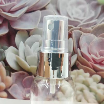 Shiny Silver Plating Closure Fine Mist Sprayer Pump 24/410 Untuk Parfum