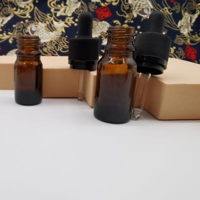 100ml Kaca Amber Botol Kosmetik Penetes Ratchet Penutupan Melindungi Anak-anak