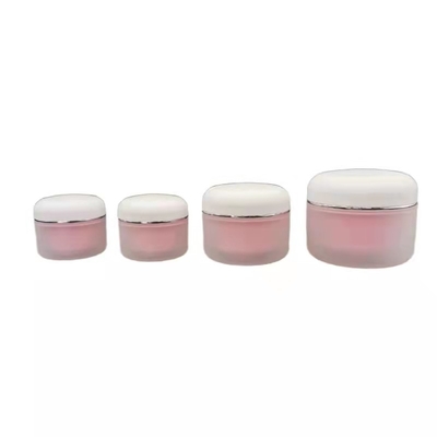 Round Pp Double Cosmetic 100g Cream Jar Untuk Pelembab Perawatan Kulit