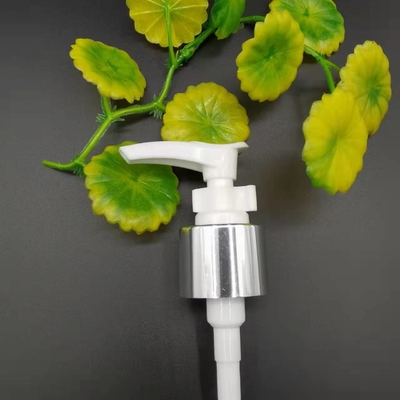 Dosis Kecil 0.7CC 24/410 Lotion Pump Dengan Penutupan Klip Perak Bersinar Aluminium