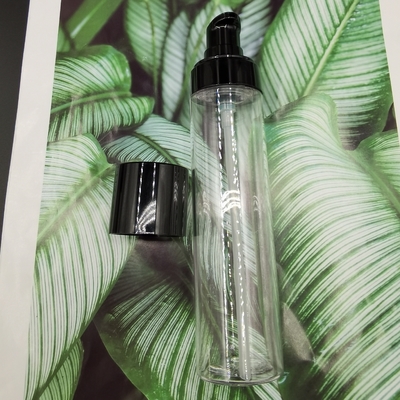 Clear Slim Type 80ml Lotion Petg Pump Bottle Untuk Perawatan Pribadi