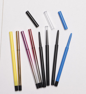 Kapasitas pengisian 0,08g Pensil Alis Kosong Gaya Ramping Tinggi 123mm Diameter 6mm Wadah Rias Plastik
