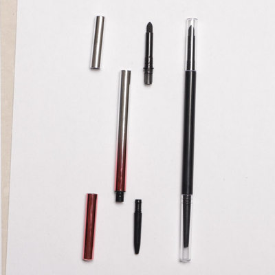 Pensil Alis Kosong Alat Make-Up Gaya Ramping Bedak Alis Kuas Katun Bahan ABS