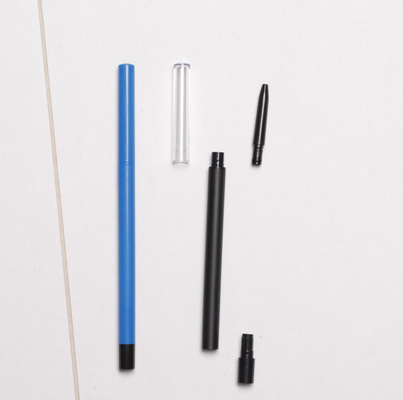 Kepala Bulat Pensil Alis yang Dapat Ditarik Badan Ramping Warna Hitam Solid