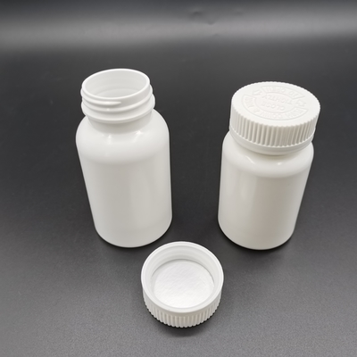 120cc White Hdpe Bottle Children Proof Cap Dorong Ke Bawah Dan Putar Untuk Membuka