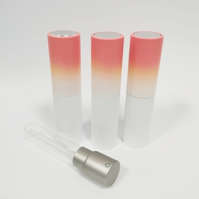 8ML Aluminium Shell Gradien Warna Semprotan Isi Ulang Dan Botol Dengan Botol Kaca Dalam