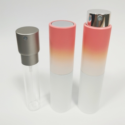 8ML Aluminium Shell Gradien Warna Semprotan Isi Ulang Dan Botol Dengan Botol Kaca Dalam