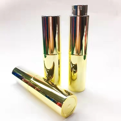 10ML UV Metalized Gradient Warna Emas Warna Disesuaikan Parfum Semprot Wadah Perawatan Pribadi Wewangian