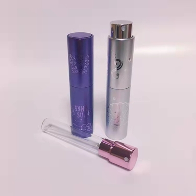 10ML Aluminium Shell Timbul Sekrup Parfum Semprot Botol Isi Ulang Desain Mewah