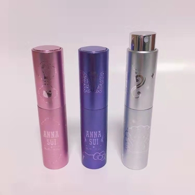 10ML Aluminium Shell Timbul Sekrup Parfum Semprot Botol Isi Ulang Desain Mewah