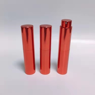 10 ML Aluminium Cover Warna Merah Botol Parfum Parfum Sprayer Warna Merah Penyemprot Saku Mini