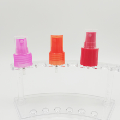 Tekanan Plastik 24/410 Halus Mist Sprayer Pump Ribbed Rok SS316 Musim Semi Warna Disesuaikan