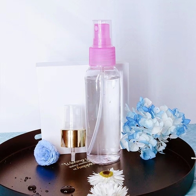 Tekanan Plastik 24/410 Halus Mist Sprayer Pump Ribbed Rok SS316 Musim Semi Warna Disesuaikan