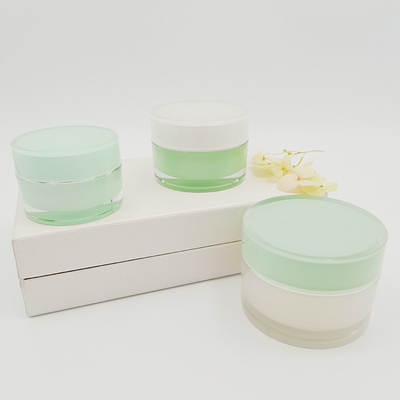 Jar Kosmetik 15g 30g 50g Bulat Kosong Botol Krim Akrilik Krim Wajah Untuk Perawatan Kulit