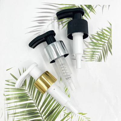 24/410 Emas Aluminium Penutupan 28/410 Perak Aluminium Penutupan Pompa Lotion Twist Lock XY01-4