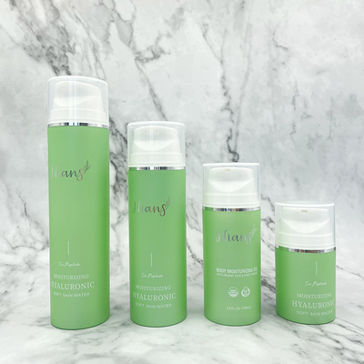 Bahan PCR 50ml 100ml 150ml 200ml Snap Warna Opsional Pada Botol Pompa Pengap PP